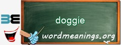 WordMeaning blackboard for doggie